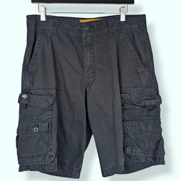Lee Dungarees Black Cargo Shorts - Picture 1 of 8